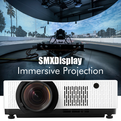 Beli 7000 Lumens WUXGA Short Throw Laser Projector Proyektor Simulasi Kecerahan Tinggi untuk Visual Immersive pembuatan online