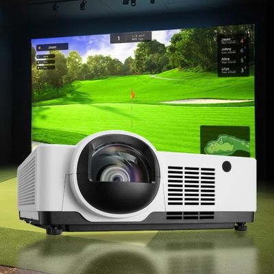 LCD Display Type 6000 Lumen Laser Projector For High End Golf Simulator Projection