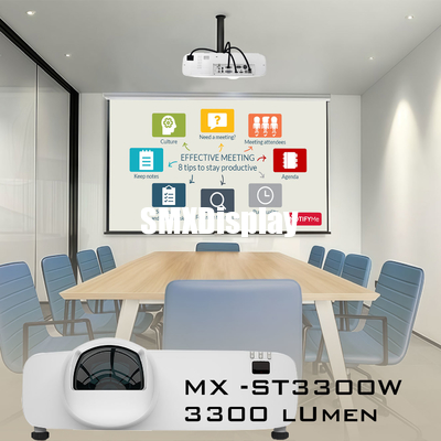 3300 Lumen Short Throw Laser Projector with WXGA Resolution For Meeting Room Projection