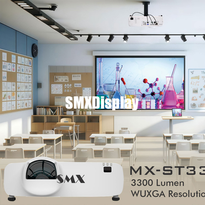 3300 Lumen Short Throw Laser Projector For Classroom